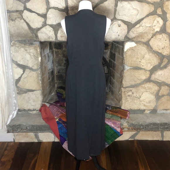 Vintage Gray 90s Well Tailored Button Up Dress - Picture 4 of 6